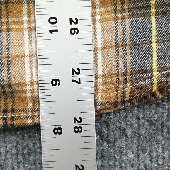 Eddie Bauer Men's Flannel Button-Down Shirt Multi Large Plaid Long Sleeve Cotton - Picture 12 of 13
